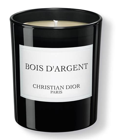 bougie bois d'argent